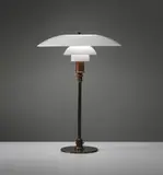 Poul Henningsen, Early and large table lamp, type 5/3 shades