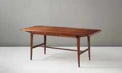 Desk by Kurt Olsen, circa 1957, Brazilian rosewood, offered Sep 2014