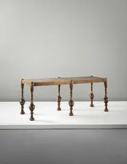 Sidney Gibson, Library table, 1920, Birch, stone