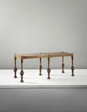 Sidney Gibson, Library table, 1920, Birch, stone