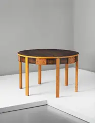 Carl Hörvik, Important and rare centre table, 1923, Birch, stained birch