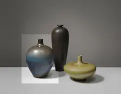 Large vase by Berndt Friberg, 1963, Stoneware with matte haresfur glaze, offered Sep 2014