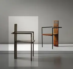 Jonas Bohlin, 'Concrete' chair, 1981, Concrete, tubular metal