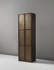 Jonas Bohlin, 'Slotsbakckan' cabinet, 1987, Oak, steel, glass