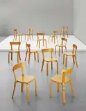 Alvar Aalto, Early set of twelve dining chairs, model no. 69