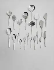 Tapio Wirkkala, 'Tapio' flatware service, designed 1957, Precious metal, stainless steel