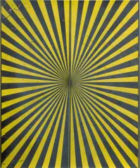 Mark Grotjahn, Untitled (Black and Canary Yellow Butterfly) #699, 2008, coloured pencil on paper