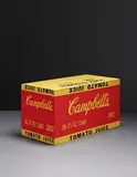 Andy Warhol, Tomato Juice Box, 1964, silkscreen ink and house paint on plywood