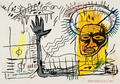 Jean-Michel Basquiat, Untitled, 1982, pastel, oilstick, coloured crayon and charcoal on paper