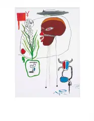 Jean-Michel Basquiat, For B.A.M., 1985, acrylic and coloured oilstick on canvas
