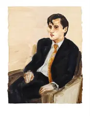 Dr. Scarpinato (Vincent) by Elizabeth Peyton, 2007, oil on medium-density fibreboard, offered Feb 2013