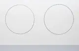 Adel Abdessemed, Sphère II, 2006, barbed wire (in two parts)