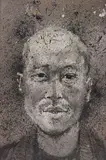 Xiao Lu by Zhang Huan, 2007, incense ash, charcoal and resin on canvas, sold Feb 2013
