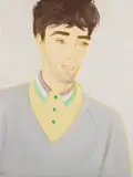 Alex Katz, Vincent, Grey Sweater, 1982, oil on masonite