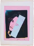 Isabelle Adjani by Andy Warhol, circa 1986, silkscreen inks and coloured paper collage on paper, sold Feb 2013