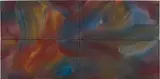 Rot-Blau-Gelb (Red-Blue-Yellow) by Gerhard Richter, 1973, oil on canvas (in four parts), sold Feb 2013