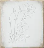 Saturday, November 21 by Ugo Rondinone, 2009, gesso, collage and graphite on linen, sold Feb 2013