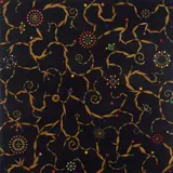 Fred Tomaselli, Fade into You, 1993, acrylic, leaves, pills and resin on panel