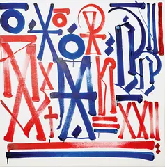EX VANDALS by RETNA, 2012, acrylic on canvas, sold Feb 2013