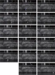 Robin Rhode, Automatic Drowning, 2004, colour coupler print, mounted to aluminium (in 18 parts)
