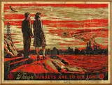 Sunsets To Die For by Shepard Fairey, 2007, HPM silkscreen on panel in artist's wooden frame, sold Feb 2013
