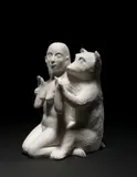 Kiki Smith, Woman with Bear, 2003, porcelain
