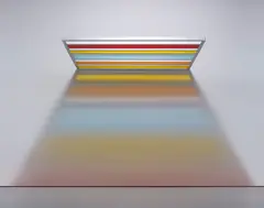 Resolution Platform by Liam Gillick, 2001, anodised aluminium, transparent Plexiglas, sold Feb 2013