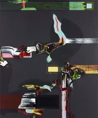 Predator by Fiona Rae, 1998, oil and acrylic on canvas, offered Feb 2013