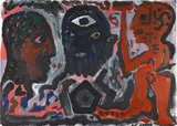 Socrates by A. R. Penck, 1995, oil on canvas, offered Feb 2013