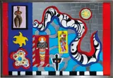 Serpent et déesses by Niki de Saint Phalle, 1987, mirror glass, painted ceramic, offered Feb 2013