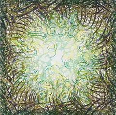 Ryan McGinness, Untitled, 2006, acrylic on canvas laid on panel