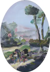 Katy Moran, Grandma lamp, 2003, oil on canvas