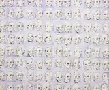 Philippe Pasqua, Nathalie, 2000, oil, wax crayon and photo collage on paper laid on canvas