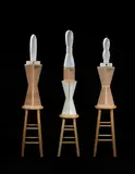 Tetsuya Yamada, Three works: Morice, 2006-07, plywood and ceramic