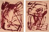 James Brown, Two works: Interior Study (2); Interior Study (3), 1986, watercolour on paper