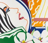 Tom Wesselmann, Bedroom Face with Orange Wallpaper, 1987, 19-colour screenprint on Archivart 100% rag board