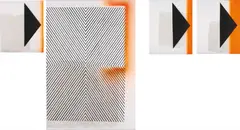 Untitled by Nathan Hylden, 2006, acrylic on linen, in 4 parts, sold Apr 2013