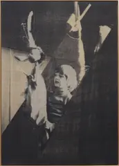 Untitled by David Noonan, 2009, silkscreen on linen in artist's wooden frame, offered Apr 2013