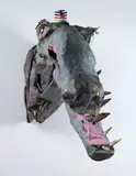 Monster Chetwynd, Crocodile, 2004, paper mache, latex, paint, cardboard and cloth