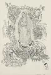 Wim Delvoye, Untitled (True Love), 2001, pencil on paper