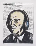 Untitled (Hoover) by Raymond Pettibon, 1990, ink and watercolour on paper, offered Apr 2013