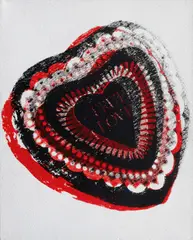 Andy Warhol, True Love, 1984, acrylic and silkscreen ink on canvas