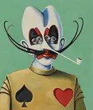 Sean Landers, Ace, 2003, oil on canvas