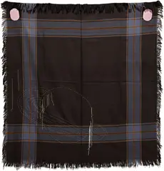 Blazon of a Hash Country (country #1) by Cosima von Bonin, 1999, wool cloth with frayed edges and embroidery, offered Apr 2013