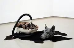 Bharti Kher, Hungry Dogs Eat Dirty Pudding, 2004, fibreglass and plastic