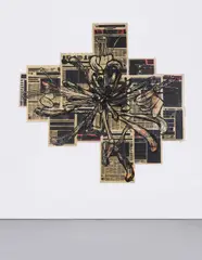Angus Fairhurst, Unwritten (November 1 st, 2002), 2002, acrylic and ink on newsprint