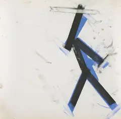 #5 by Joel Shapiro, 1994, chalk and pastel on paper, sold Apr 2013