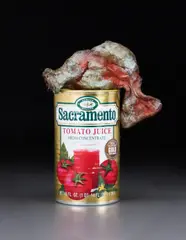 Josh Fish by Josh Smith, 2008, bronze with green and red patina and found can, offered Apr 2013