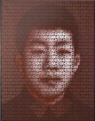 Zhang Dali, AK-47, 2010, acrylic on vinyl