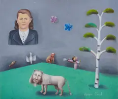 Arkadi Petrov, Shooting Gallery, 1984, oil on fibreboard